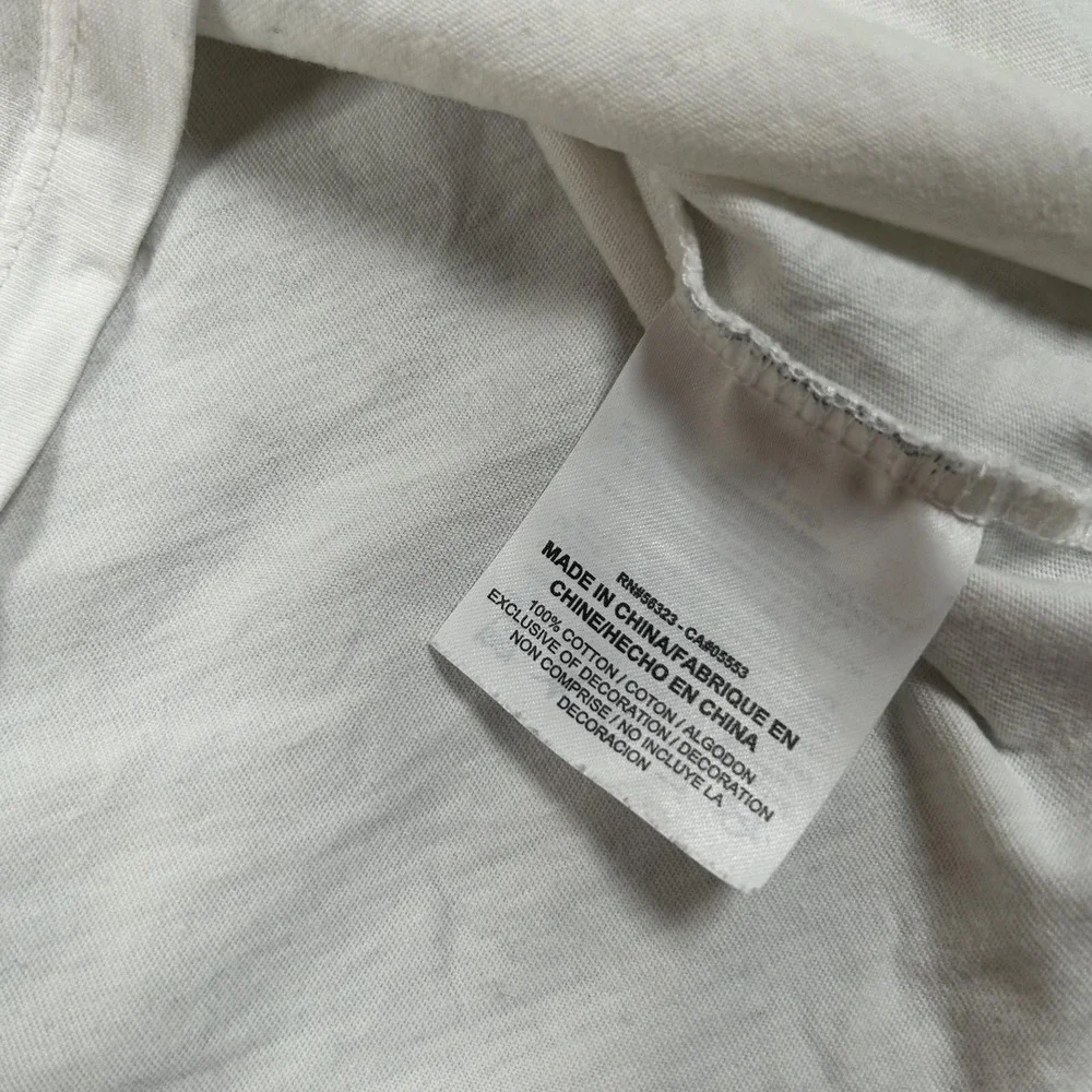 Nike Shirt Mens Medium‎ White Just Do It Long Sleeve Graphic Tee Tagless T-Shirt